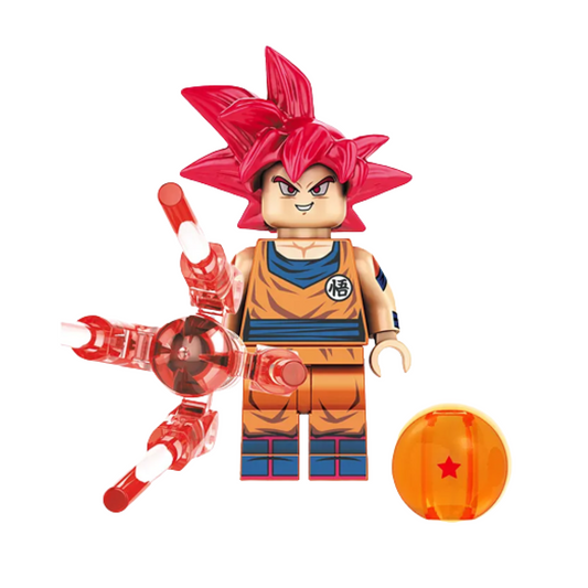 Minifigura de Goku Super Sayayin Dios Dragon Ball Super