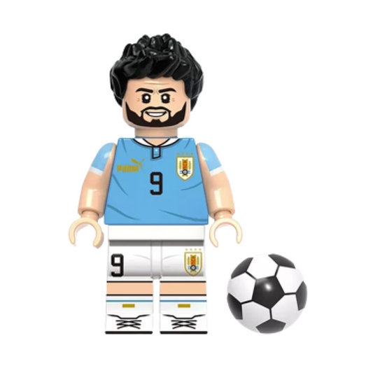 Minifigura de Luis Suárez de la selección de Uruguay