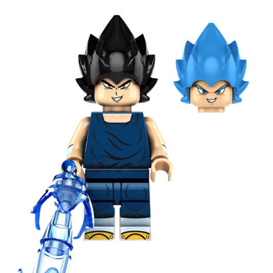 Minifigura de Vegeta Super Saiyan Blue de Dragon Ball Super